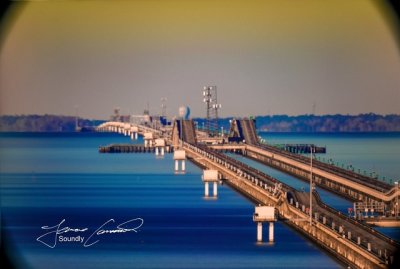 Lake Pontchartrain Causeway Earth curve