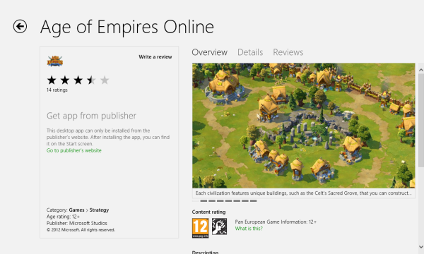 Desktop apps listed in the Windows Store