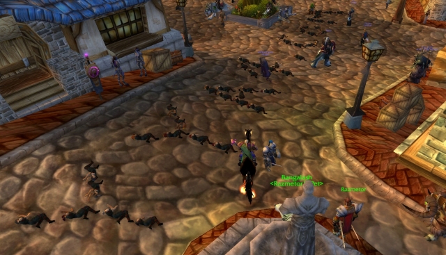 Spamming in World of Warcraft using corpses